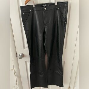 I.AM.GIA Women’s Black Leather Pants